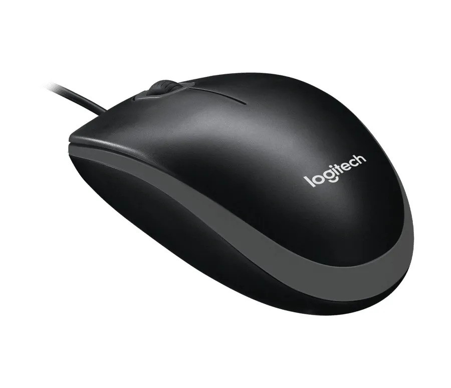 Мышь проводная Logitech B100 (черный)