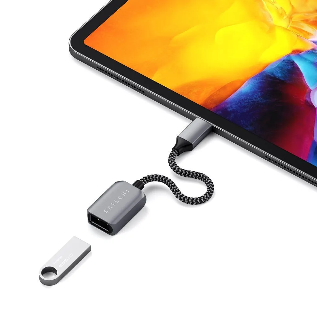 Кабель-адаптер Satechi USB-C to USB 3.0 (серый)