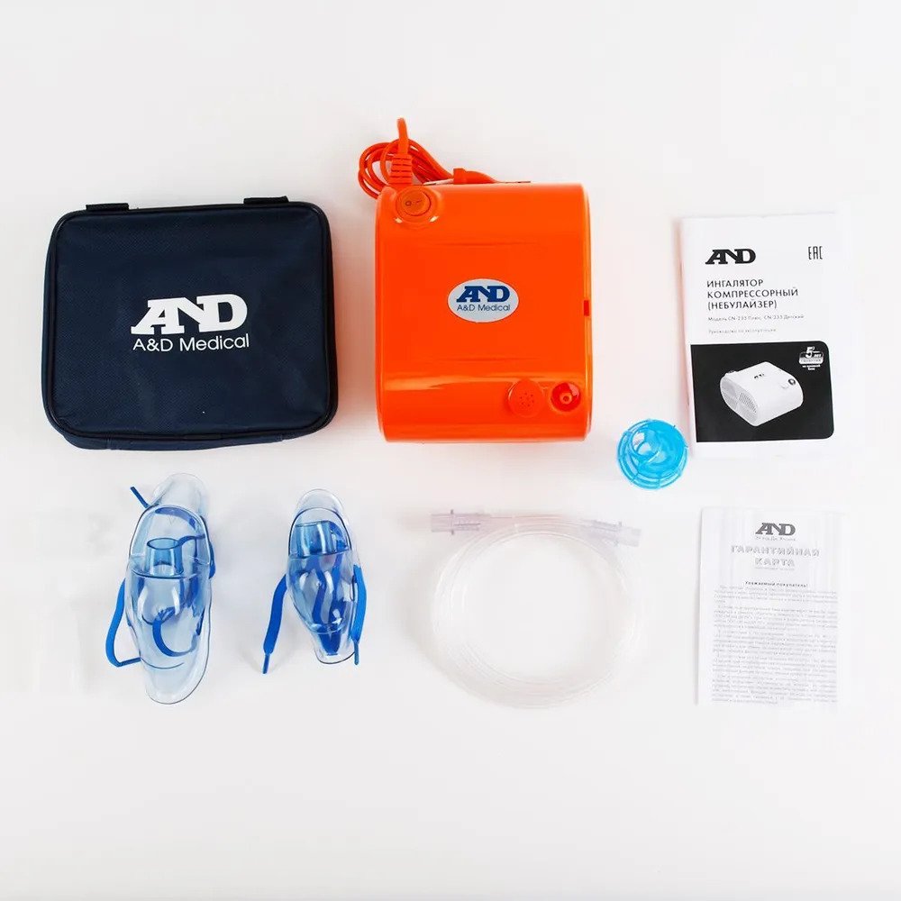 AND CN-233 Детский Ингалятор (небулайзер) компрессорный