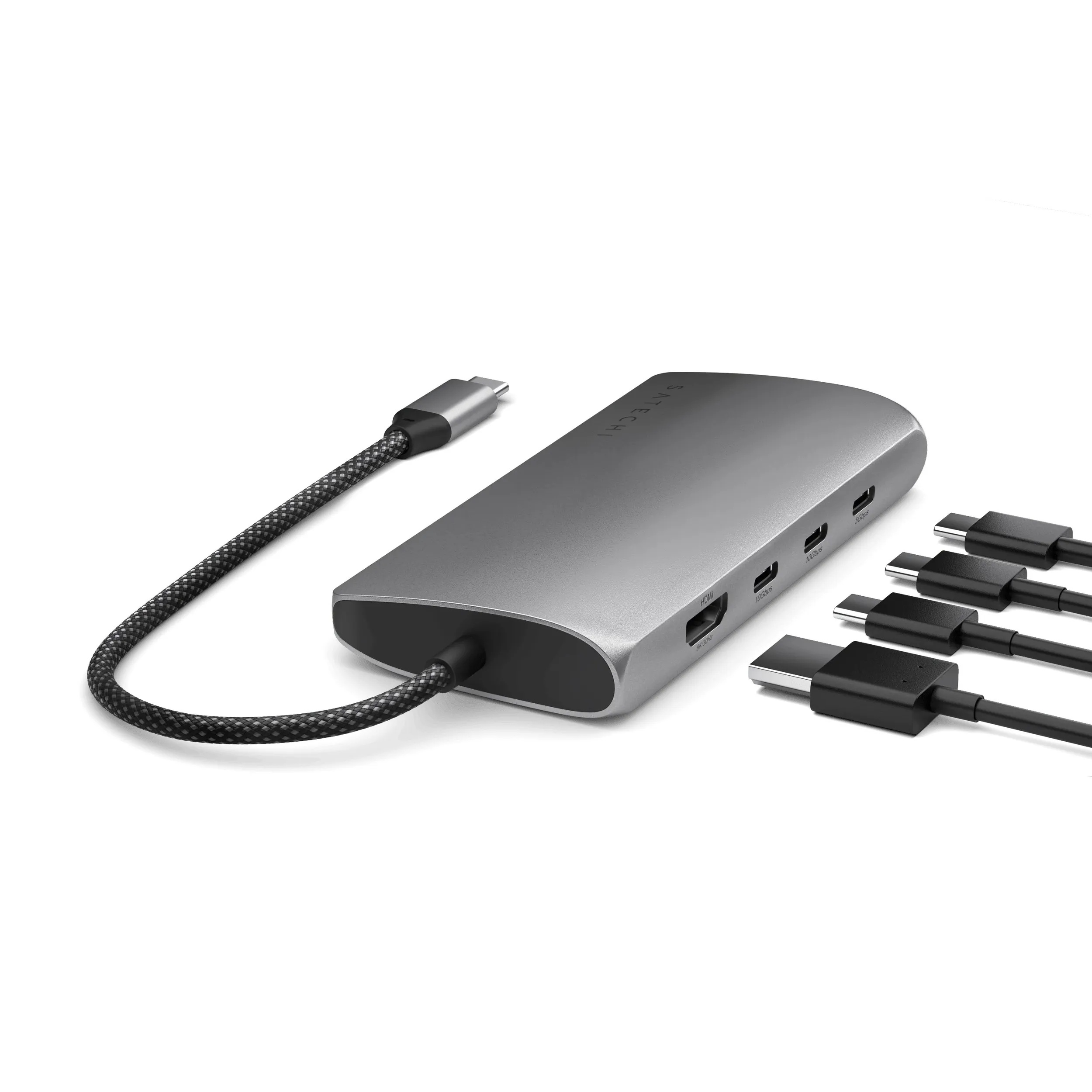 Адаптер Satechi USB-C Multiport Adapter 8K with Ethernet V3 (серый космос)