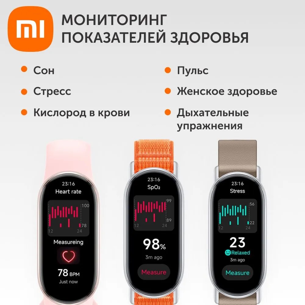 Фитнес-браслет Xiaomi Smart Band 9 (розовый)