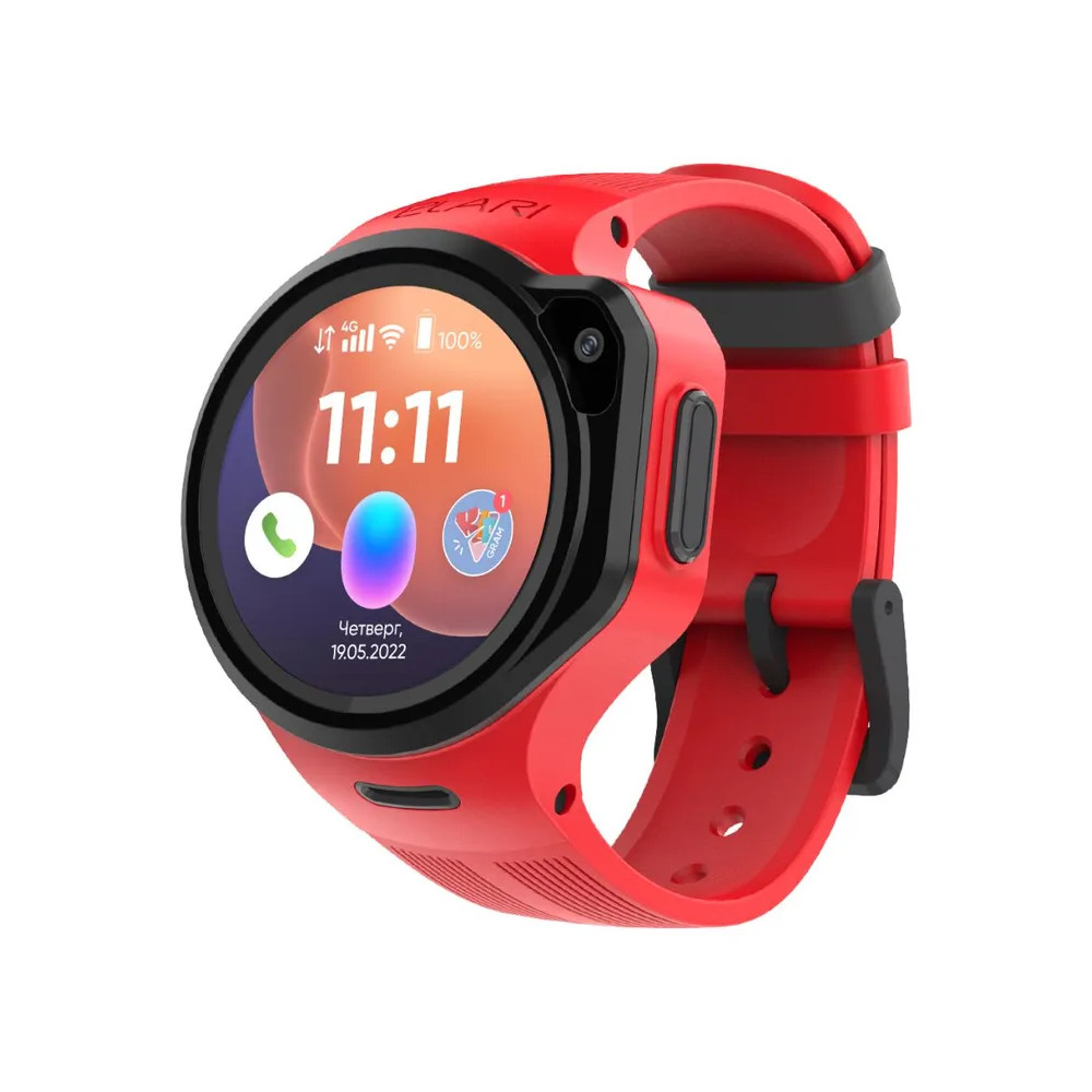 Детские умные часы Elari 4GR M (красный)