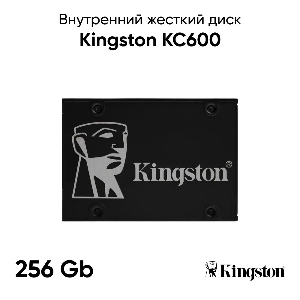 Внутренний SSD накопитель Kingston SKC600MS (256 ГБ, черный)