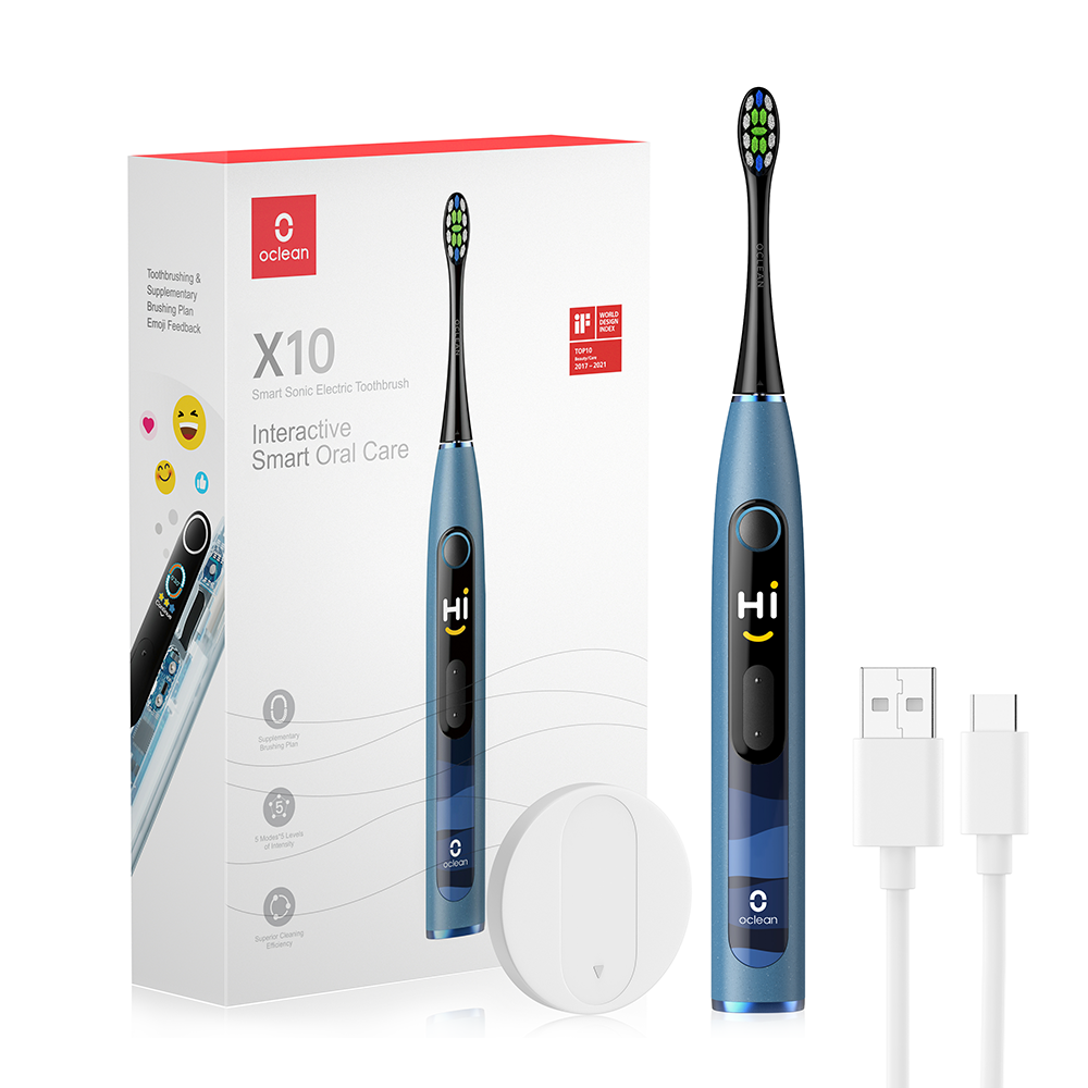 Электрическая зубная щетка Oclean X10 (синий)