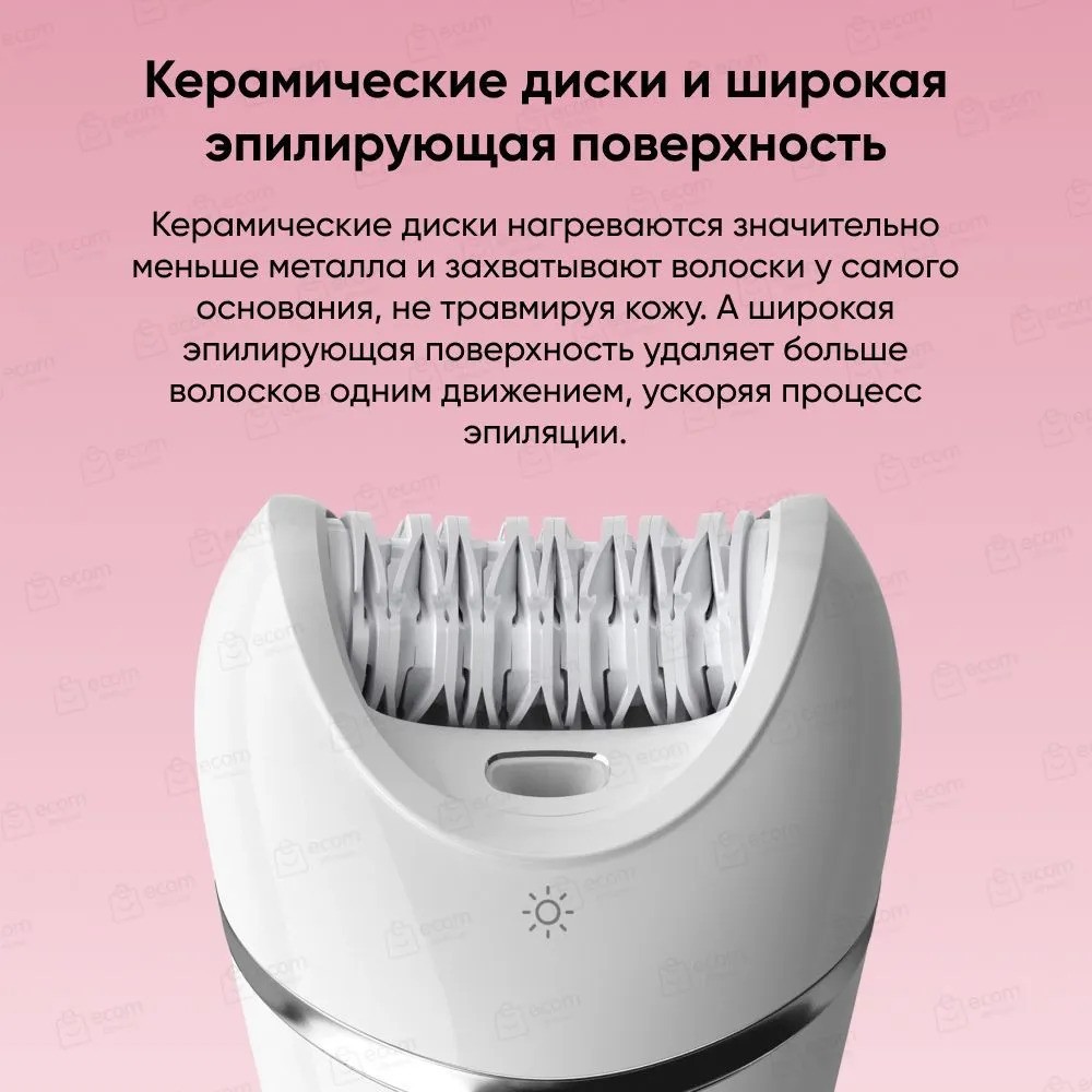 Эпилятор Philips Series 8000 BRE700/04 (белый)