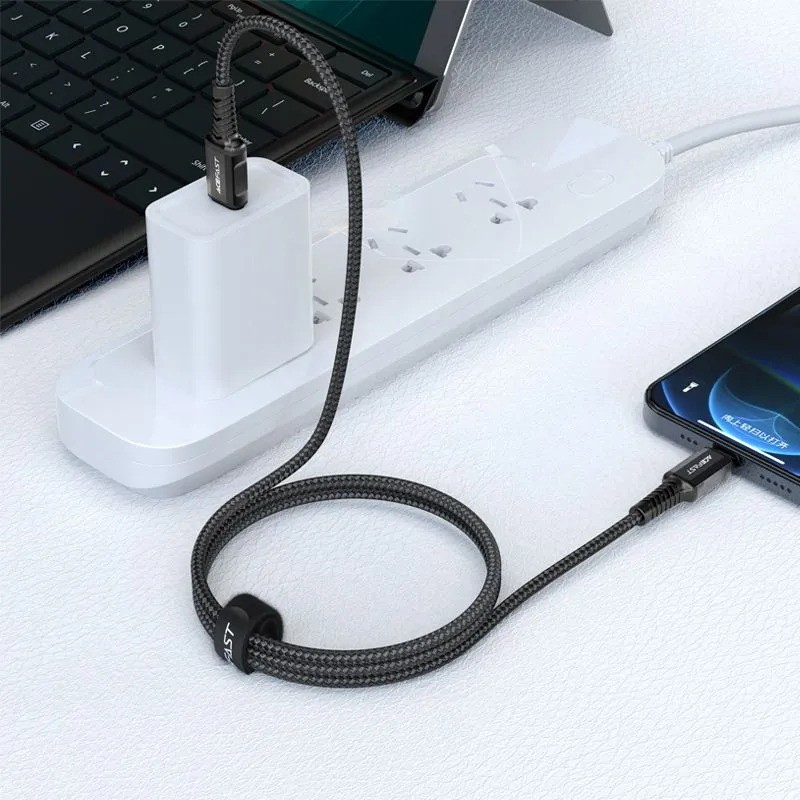 Кабель ACEFAST C1-01 USB-C to Lightning (черный)