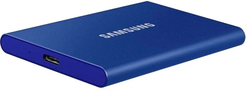 Внешний SSD накопитель Samsung T7 Portable (2 ТБ, синий)
