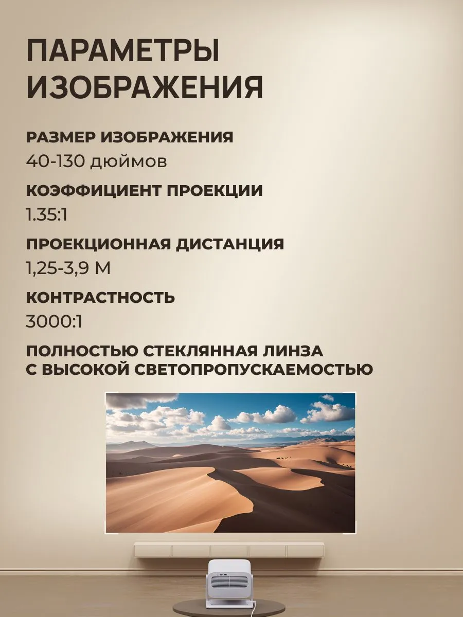 Проектор Wanbo Projector Vali 1 (белый)