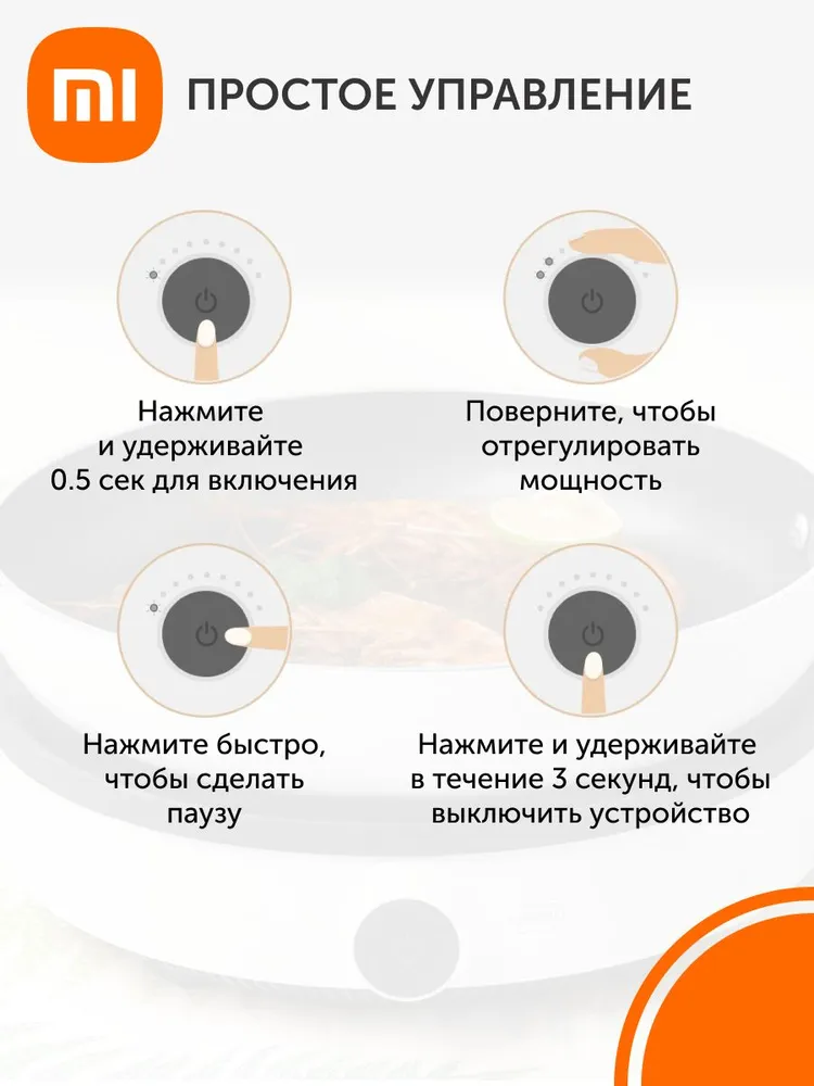 Индукционная плитка Xiaomi Induction Cooker Lite (белый)