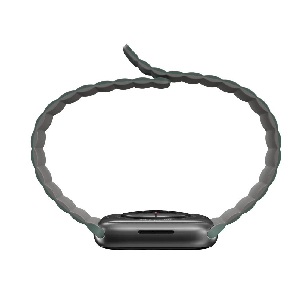 Ремешок для часов SwitchEasy MAW245078PG22 Skin Silicone Magnetic Watch Band (для Apple Watch 42/44/45mm, зеленый)