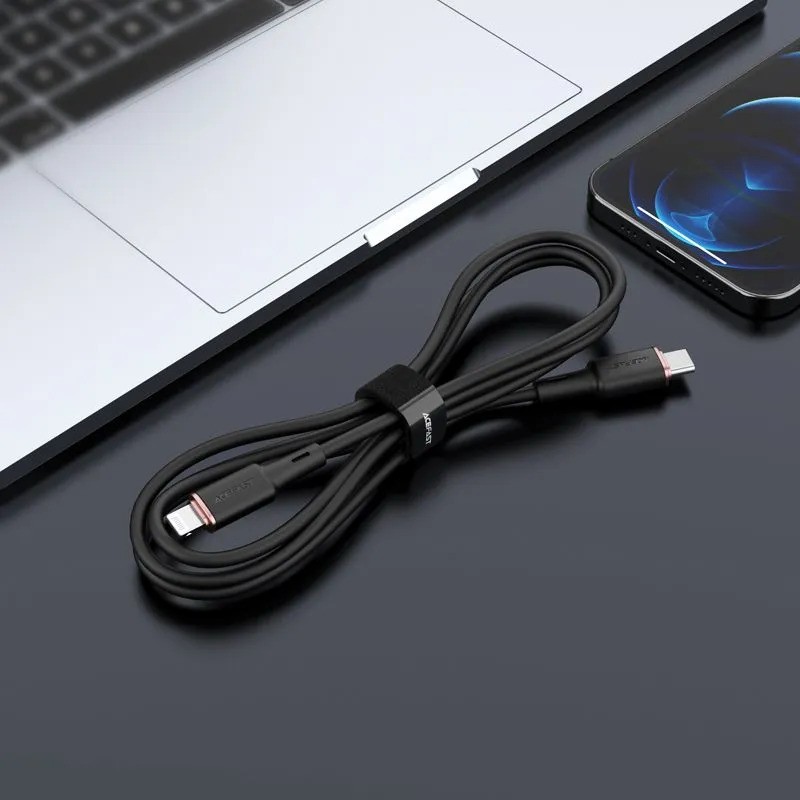 Кабель ACEFAST C2-01 USB-C to Lightning (черный)