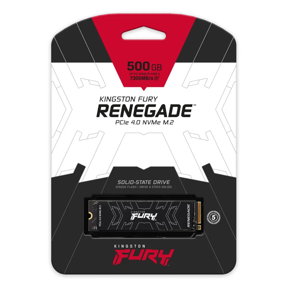 Внутренний SSD накопитель Kingston Fury Renegade (1000 ГБ, черный)