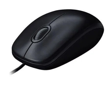 Мышь проводная Logitech M100 (черный)