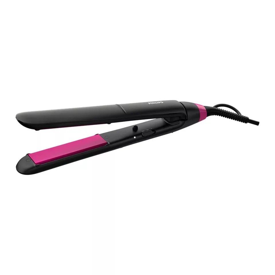 Выпрямитель для волос Philips StraightCare Essential BHS375/00 (черный/розовый)