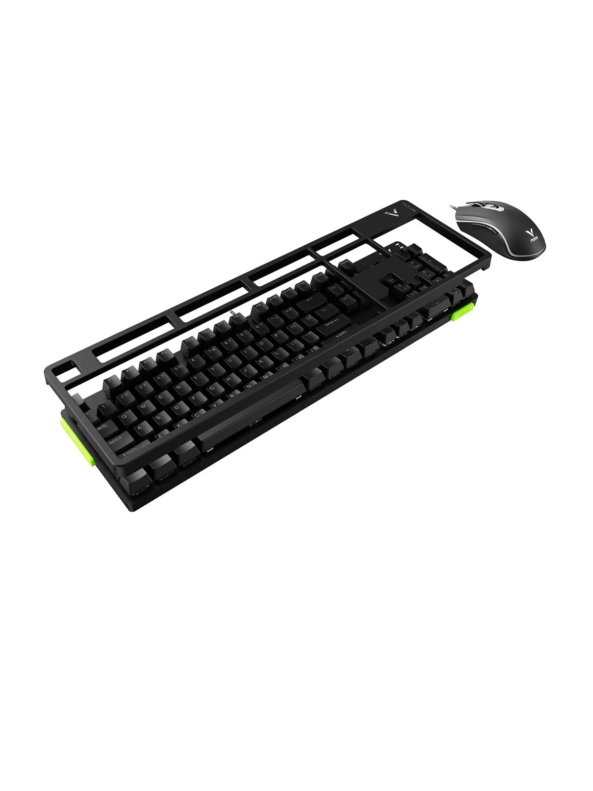 Игровой проводной механический комплект клавиатура+мышь Rapoo V185S (черный)
