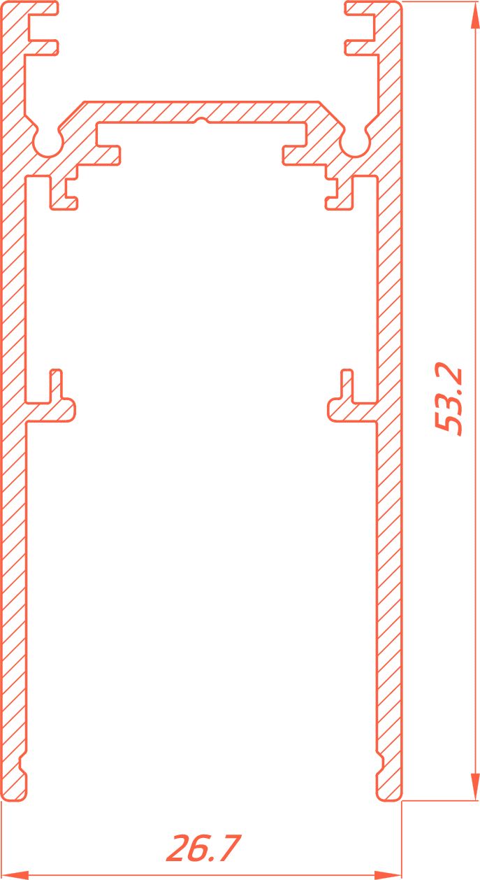 Магнитный шинотрек Yeelight Pro E20 Magnetic Track (накладной/подвесной, 150 см, черный)
