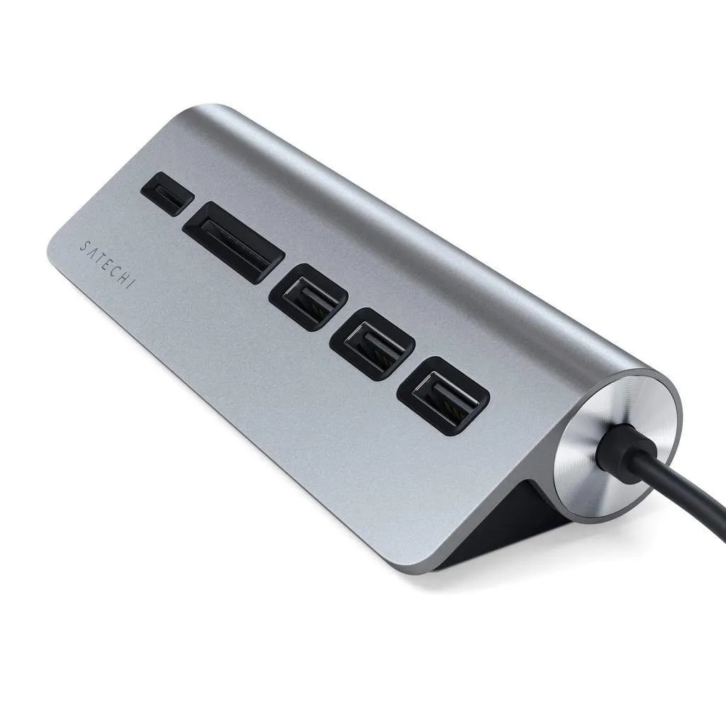 USB-хаб Satechi Type-C USB Hub & Micro/SD Card Reader (серый космос)