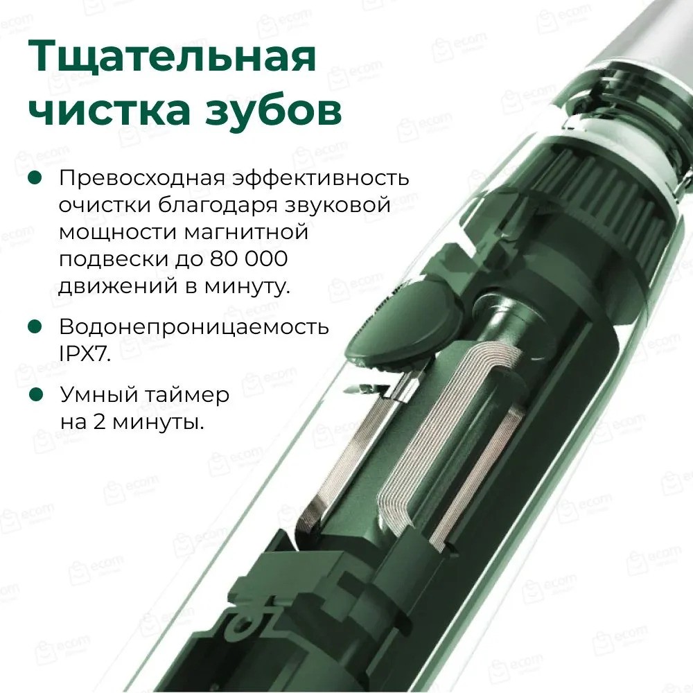 Электрическая зубная щетка Oclean Air 2T (зеленый)
