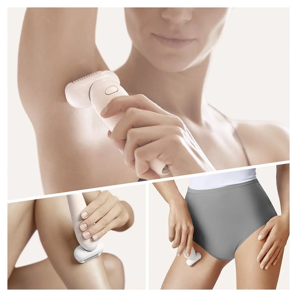 Эпилятор Braun Silk-epil 9 Flex SES 9002 (белый/золотой)