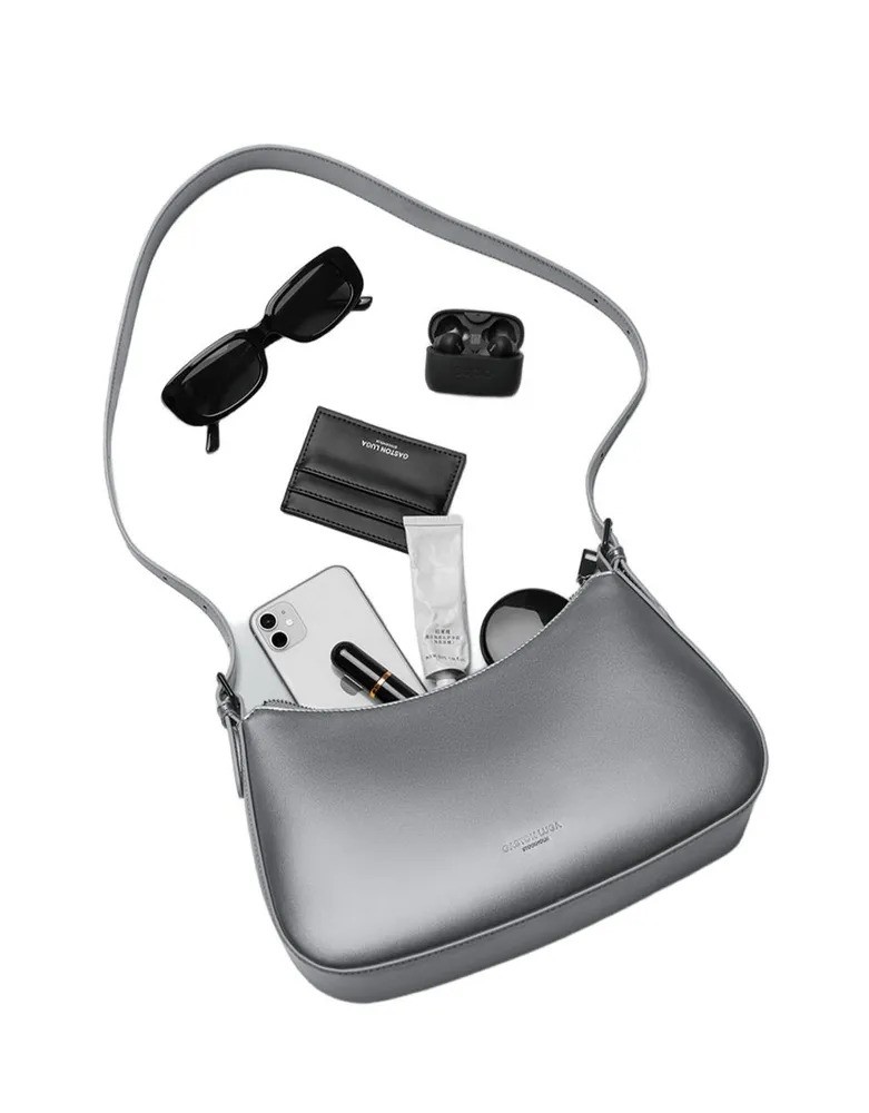 Сумка Gaston Luga Lily Shoulder Bag (черный металлик)