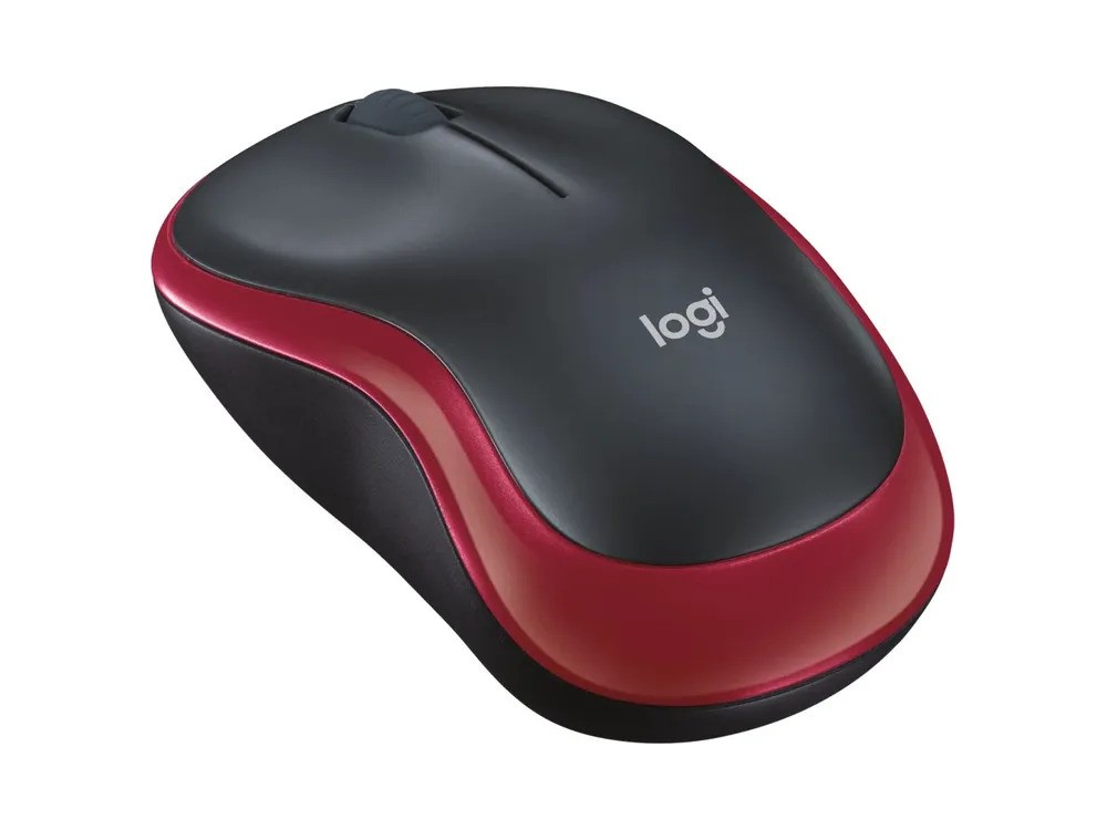 Мышь беспроводная Logitech M185 (красный)