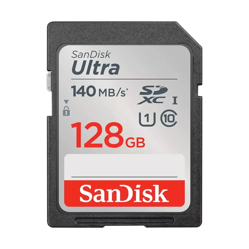 Карта памяти SanDisk Ultra microSDXC UHS-I (128 ГБ, черный)