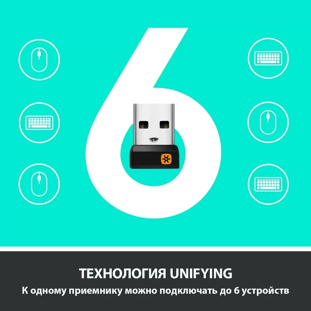 Мышь беспроводная Logitech M705 Marathon (черный)