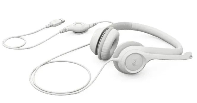 Проводная гарнитура Logitech H390 (белый)