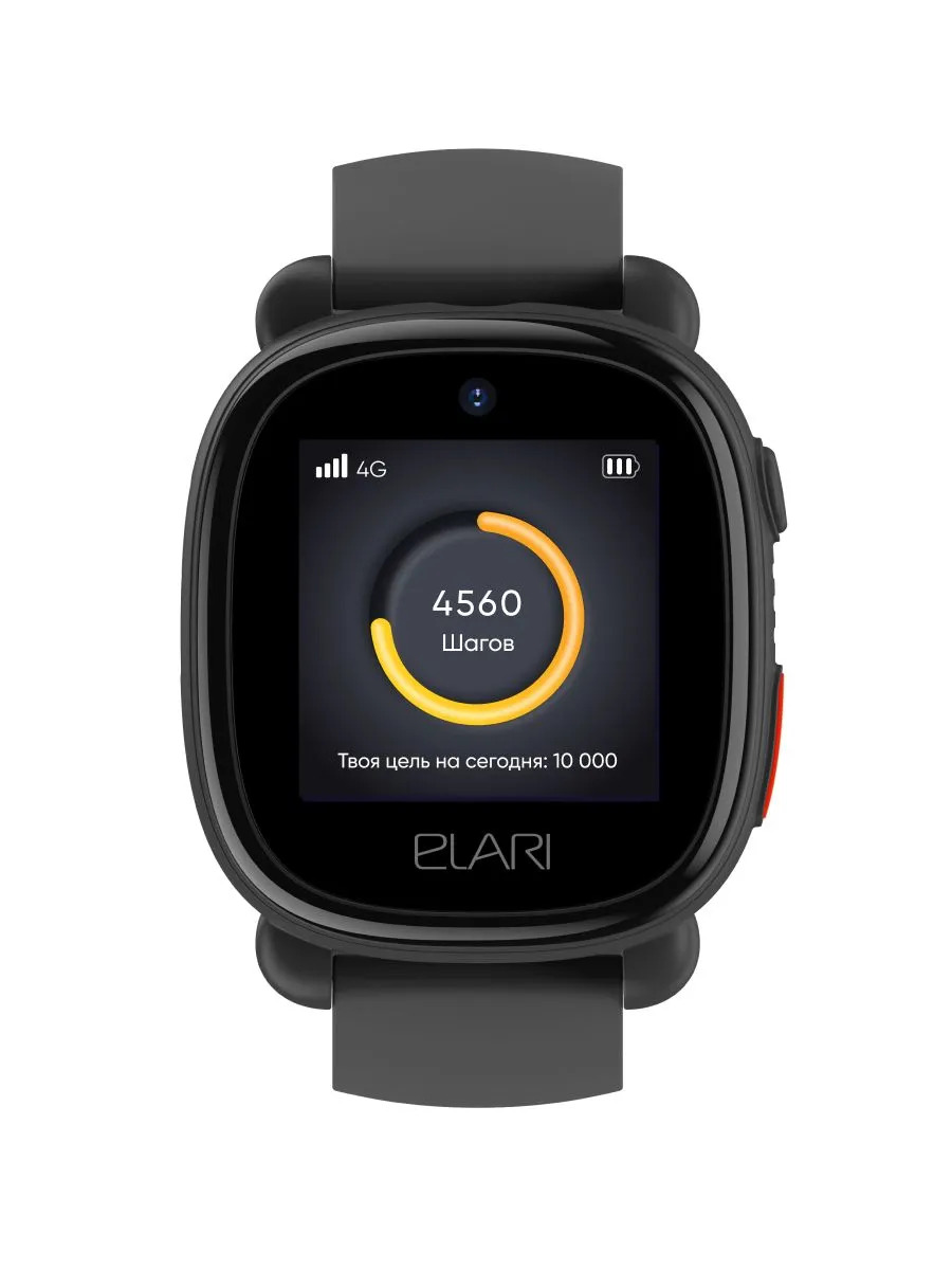 Детские умные часы Elari 4G Lite (черный)