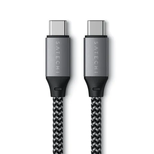 Кабель Satechi USB-C to USB-C Cable (25 см, серый космос)