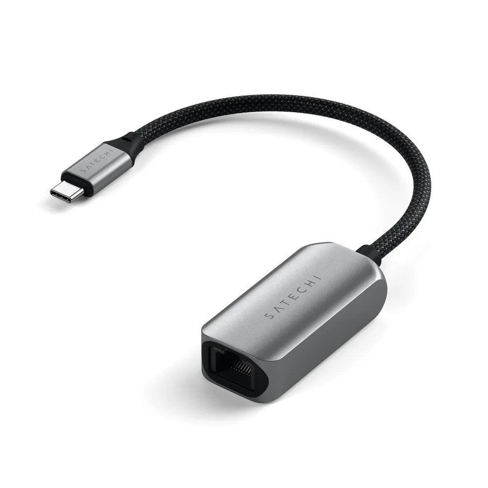Адаптер Satechi USB-C 2.5 Gigabit Ethernet Adapter (серый)