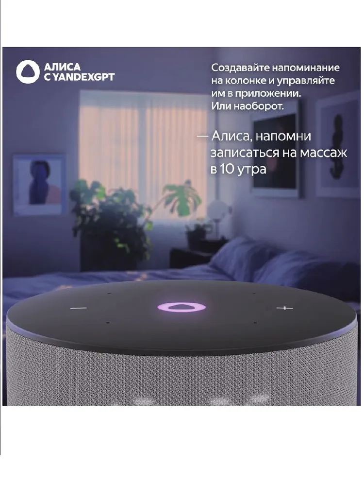 Умная колонка Яндекс Станция Мини 3 (серый)