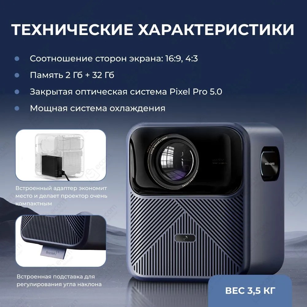 Проектор Wanbo Mozart 1 (синий)