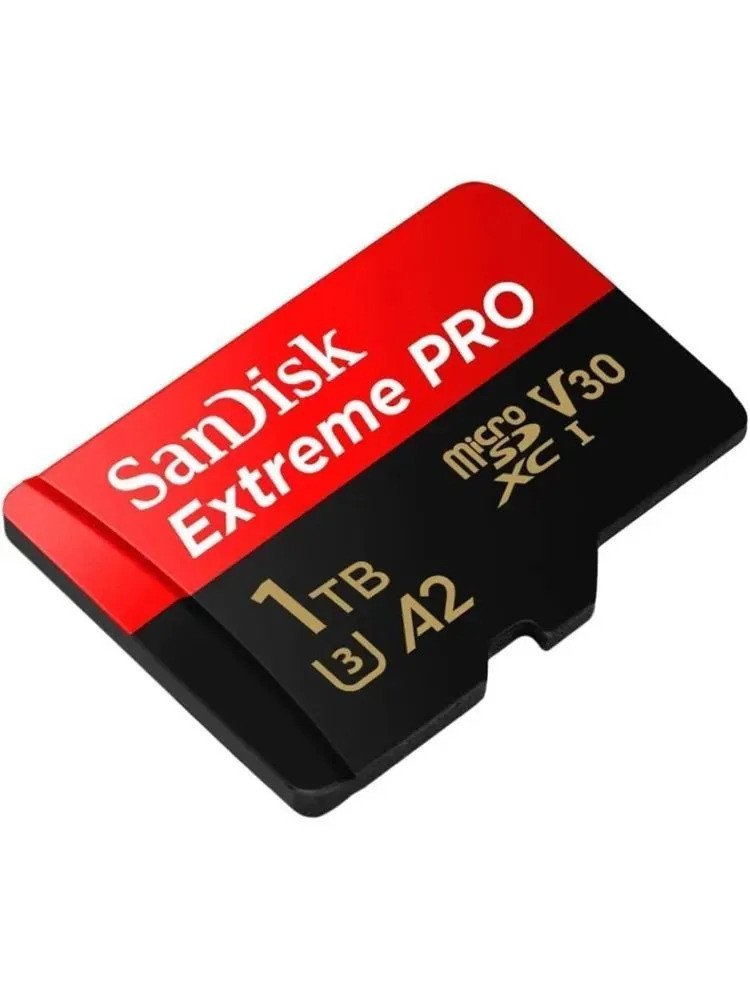 Карта памяти SanDisk Extreme Pro microSDXC (1 ТБ, черный/красный)