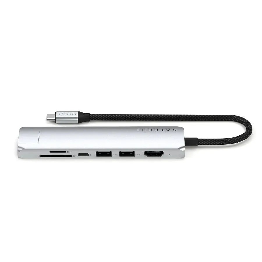 Адаптер Satechi 7-in-1 USB-C (7-в-1, серебристый)