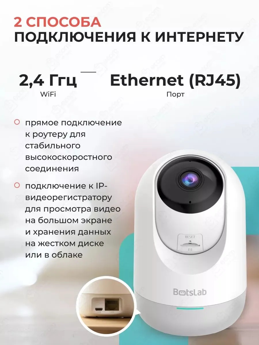 Умная камера видеонаблюдения Botslab Indoor Camera 2E C212 (белый)
