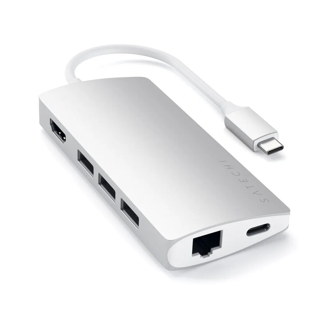 Адаптер Satechi Aluminum Multi-Port Adapter V2 (серебристый)