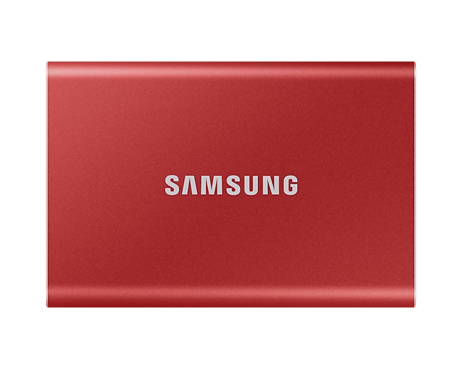 SSD накопитель Samsung T7 500GB (красный)