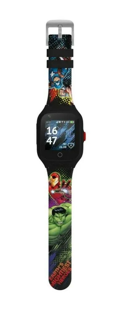 Детские умные часы 4G Pro Play "Мстители" (черный)