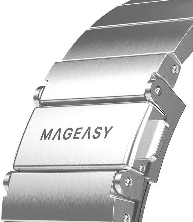 Ремешок для часов SwitchEasy MAW801034SV22 Maestro Stainless steel band (для Apple Watch 38/40/41mm, серебристый)