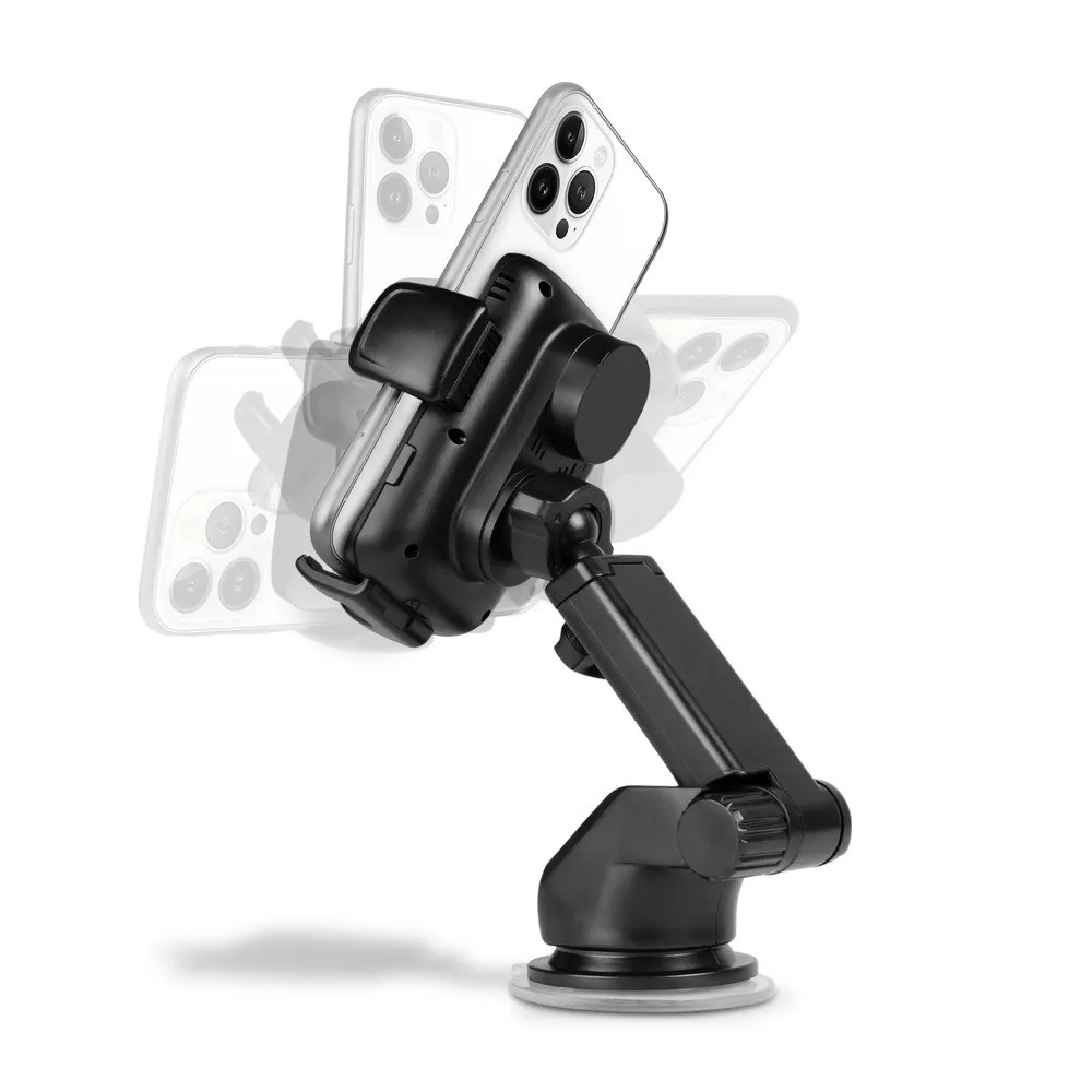 Держатель для телефона TTEC AirCharger Drive S Wireless Fast Charge In Car Phone Holder (с функцией беспроводной зарядки, черный)