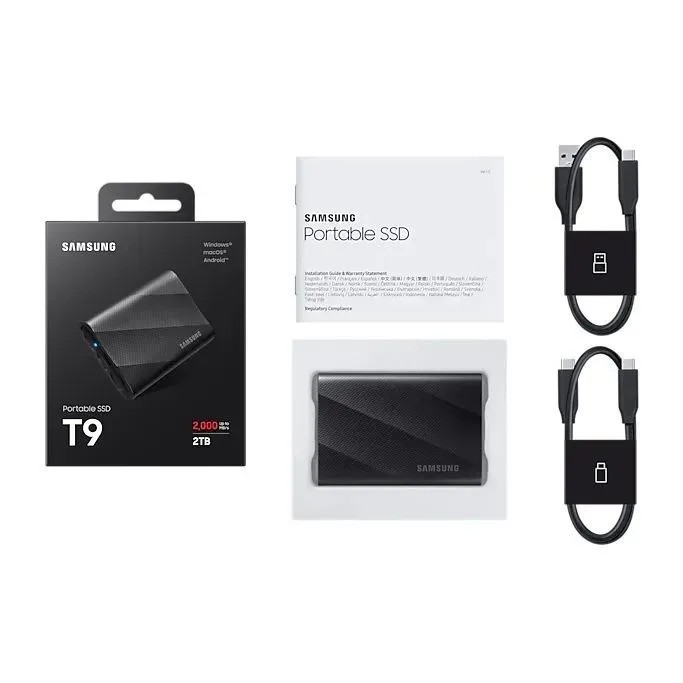 Внешний SSD накопитель Samsung T9 Portable (4ТБ, черный)