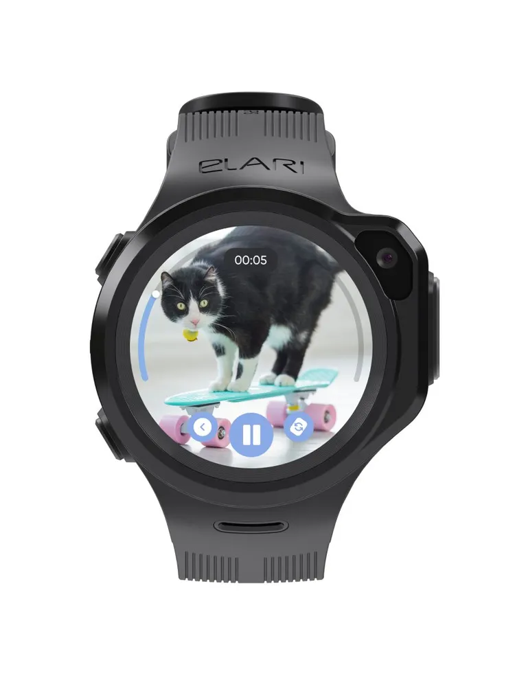 Детские умные часы Elari 4GR M (черный)