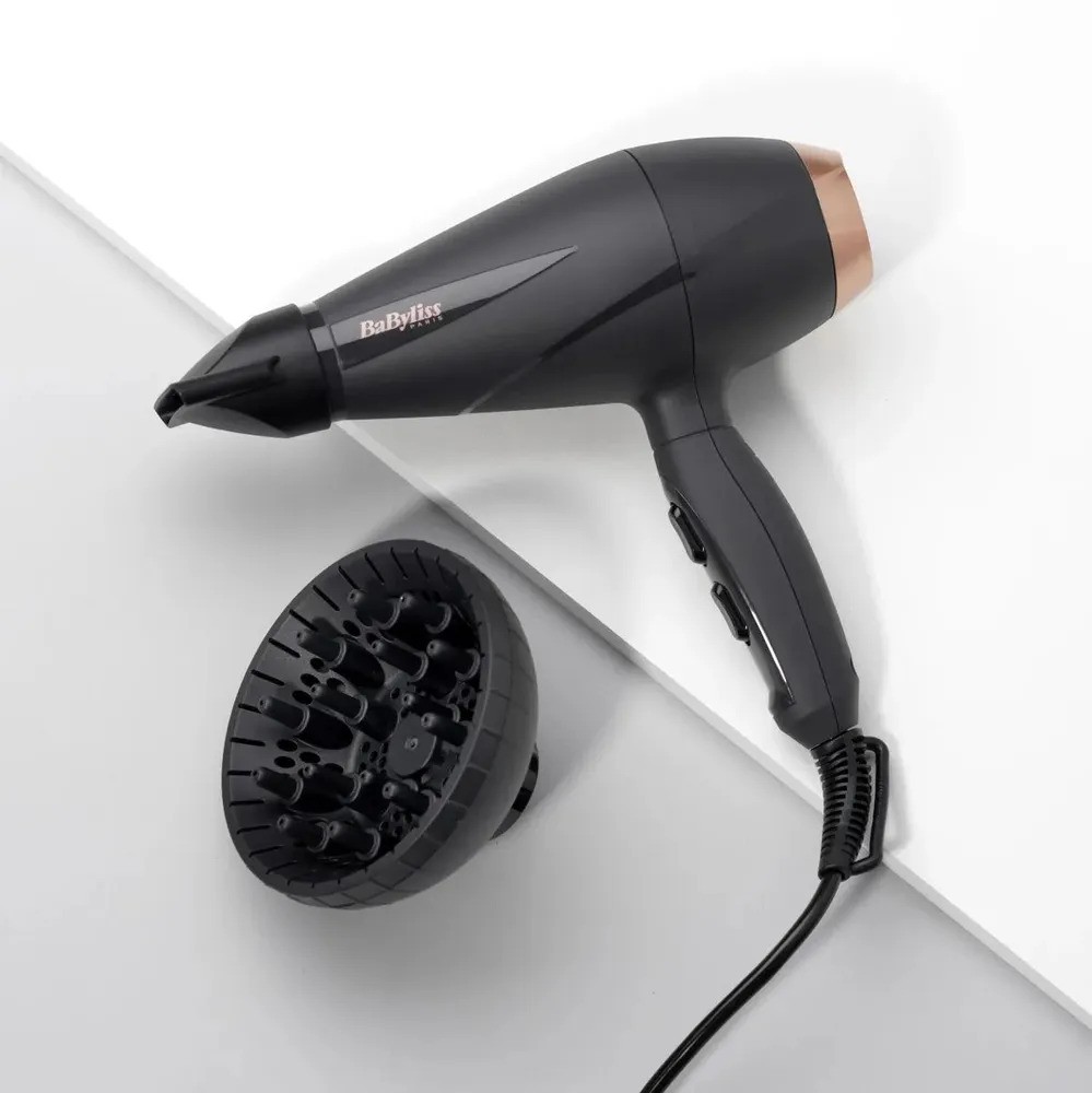 Фен BaByliss 6709DE (серый/розовое золото)
