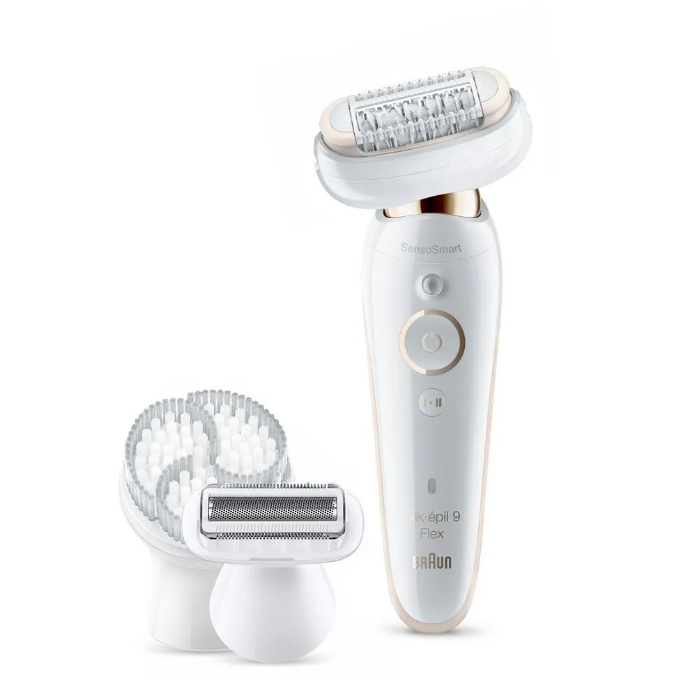 Эпилятор Braun Silk-epil 9 Flex 3D SES 9030 SkinSpa SensoSmart (белый/золотой)