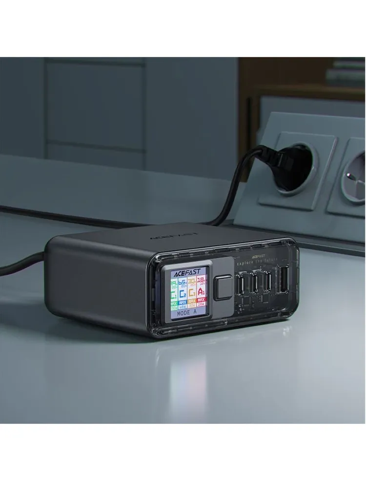 Зарядное устройство ACEFAST Z4 PD218W GaN (3xUSB-C+USB-A, серый)