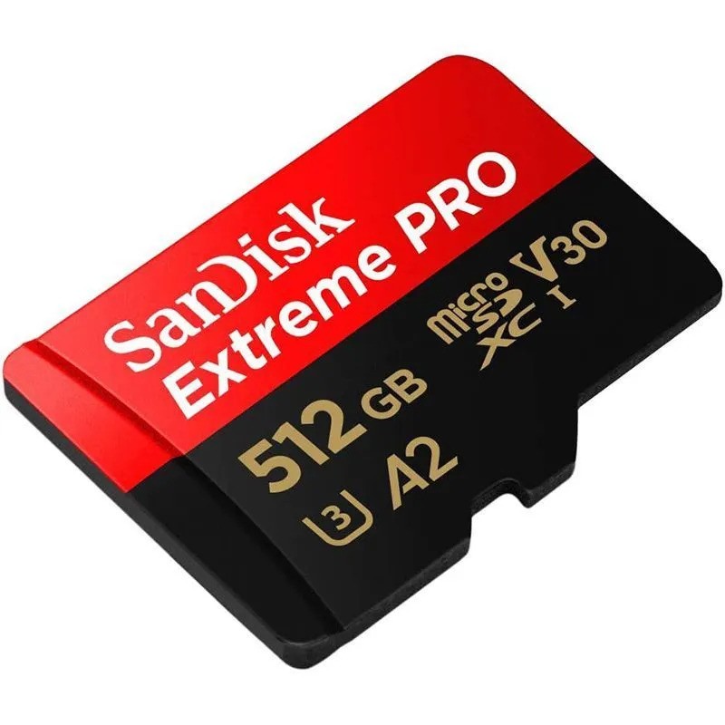 Карта памяти SanDisk Extreme Pro microSDXC (512 ГБ, черный/красный)
