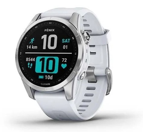 Спортивные часы Garmin Fenix 7S (серебристый / белый)