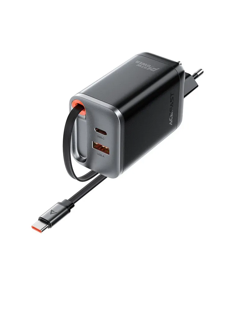 Зарядное устройство ACEFAST A111 PD67W Gan Charger 2xUSB-C+USB-A (черный)