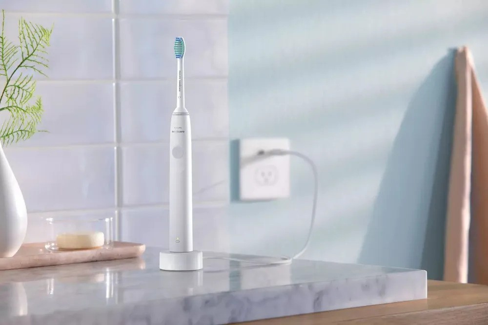 Электрическая зубная щетка Philips Sonicare Series 1100 HX3641/02 (белый)